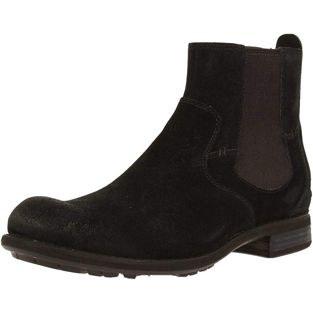 UGG Clyne Men's Slip On Pull-on Boots‎ Black Suede Size 7